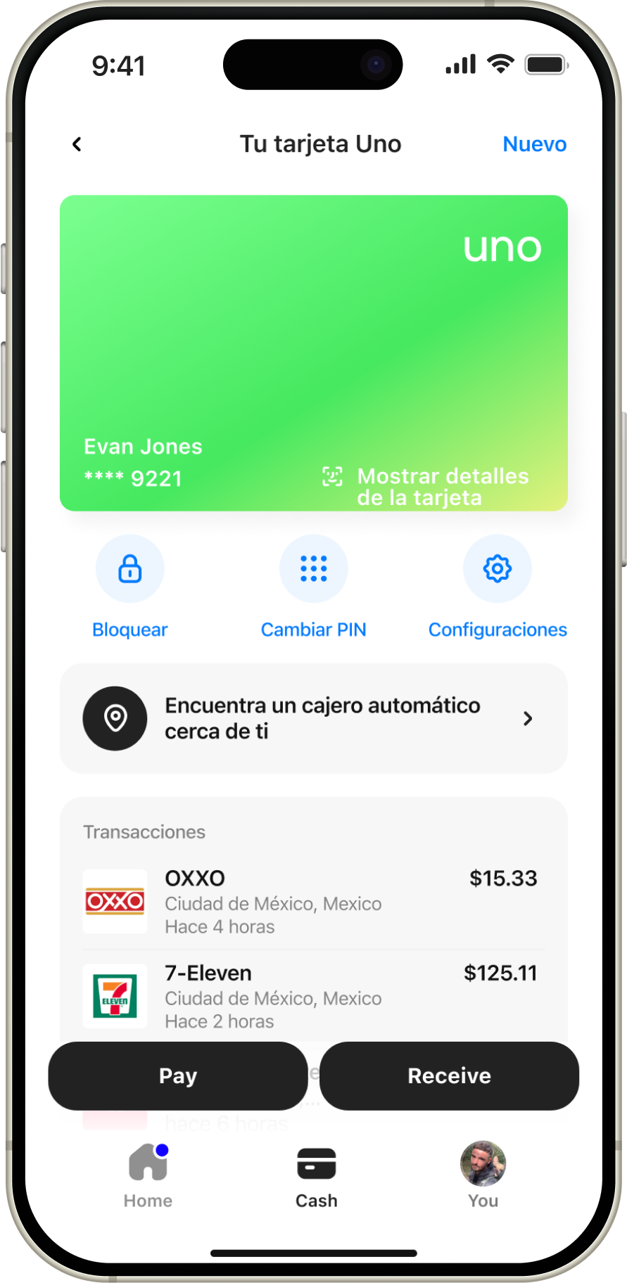 Tarjeta Uno